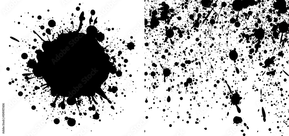 Poster The image shows a black blob object on a white background.