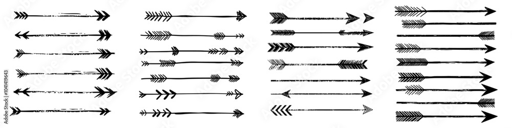 Poster stack of wavy lines on a white background. hand-drawn paintbrush strokes on lines. modern set isolat