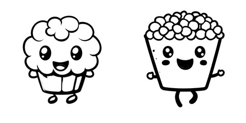 This cartoon bok choy character runs in monochrome. Funny retro bok choy mascot with arms and legs, a modern illustration for healthy food.