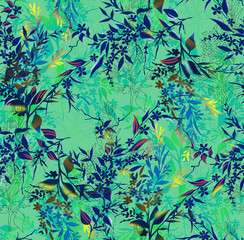 seamless pattern with leaves