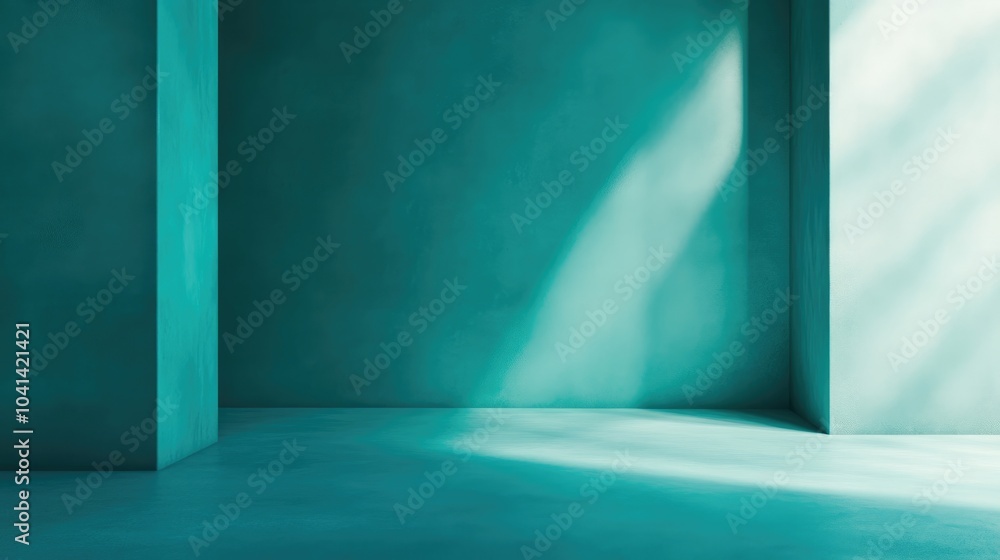Poster refreshing teal to gray gradient background featuring cool tones ideal for product presentation with