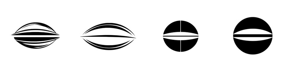 Symbol or logo of geometric figure. Modern geometry illustration.