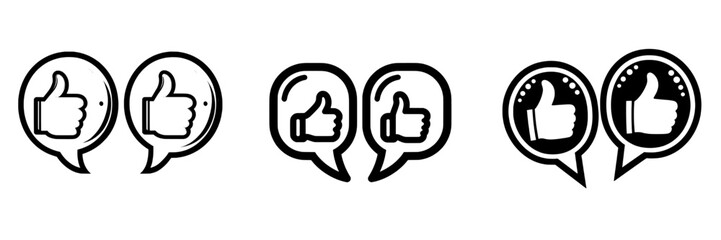 Design template with icon modern illustration feedback