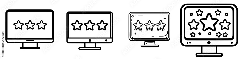 Poster Solid modern design with a trendy style of quality control rating