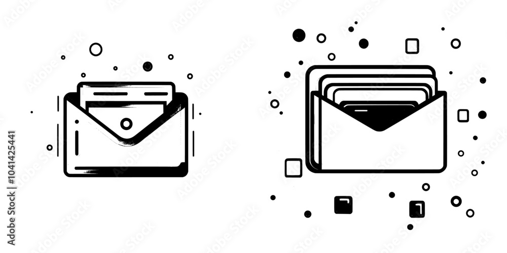 Aufkleber the quick folder icon line is a trendy design with a modern look
