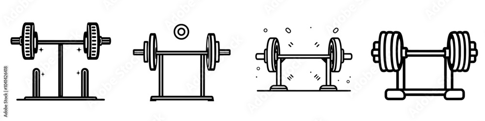 Poster this smith machine icon is designed in a solid modern style that is trendy