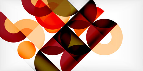 Colorful circle abstract background. Template for wallpaper, banner, presentation, background