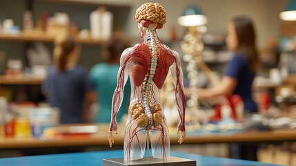 Obraz premium Educational Model of the Human Nervous System