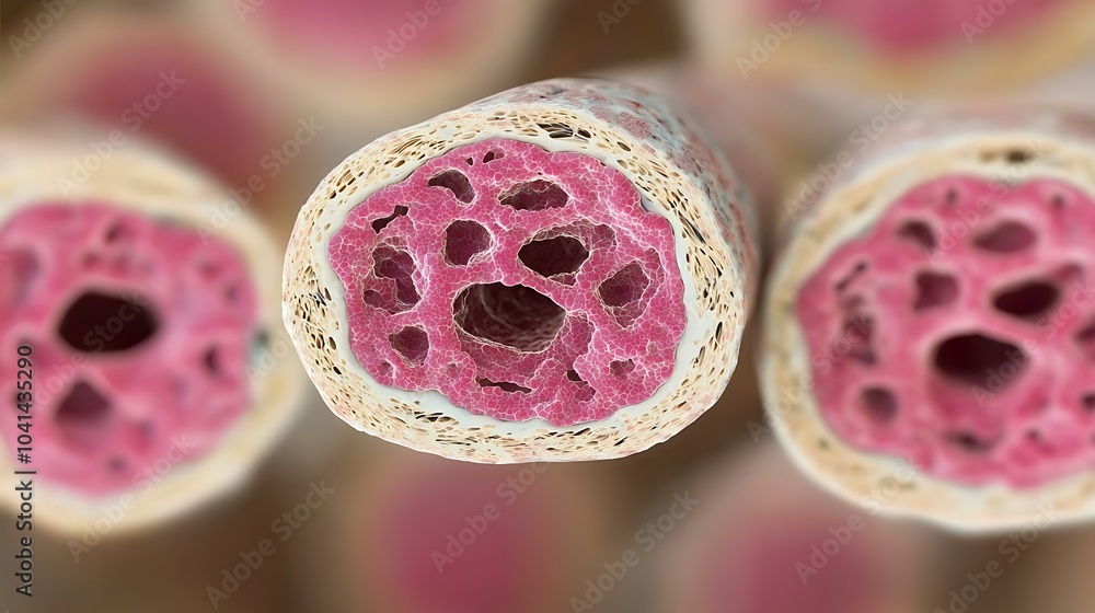 Poster exploring the microscopic world a detailed look at tissue structure and cellular architecture in bio