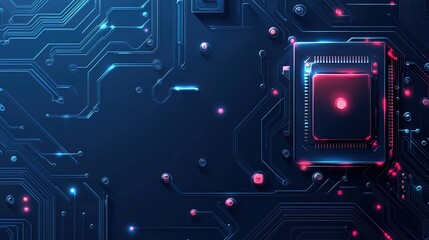 Abstract Circuit Board Technology Background