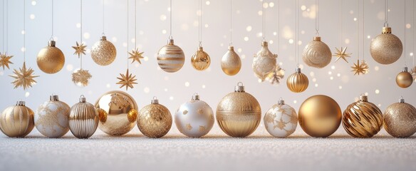 The Golden Holiday Ornaments