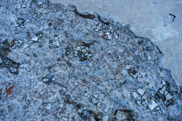 Cracked concrete, texture and background of concrete 