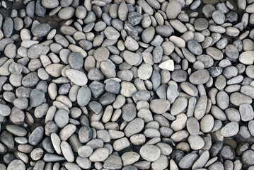 Close up shot of gray gravel texture background