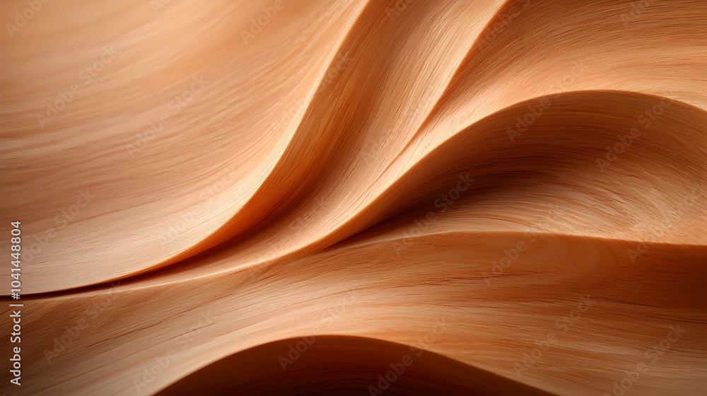 Poster subtle 3d wood grain texture with intricate details in natural brown tones creating an organic and r
