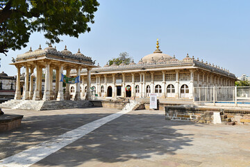 Sarkhej Roza, the Shrine of Shaikh Ahmad Ganj Baksh Khattu, is one of the most significant architectural complexes in Ahmedabad, Gujarat, India. It represents the early Islamic culture of the region. © RealityImages