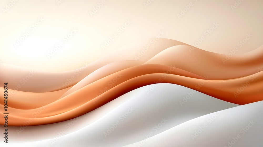 Poster tranquil and elegant 3d sand dune texture with soft beige gradients creating a serene and minimalist