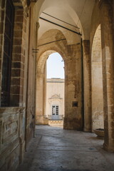 arches at the palace in Noto in Sicily