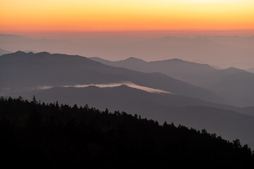雲海が美しい渋峠の朝