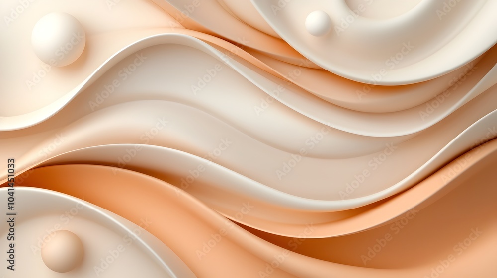 Poster exquisite 3d sand dune texture featuring soft muted beige gradients that create a calming natural an