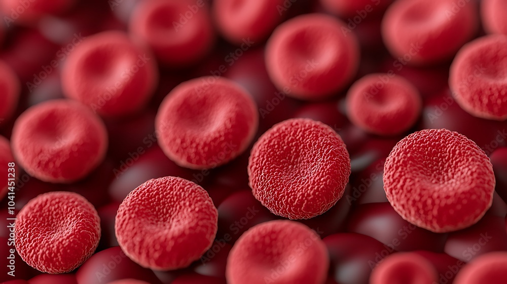 Poster microscopic view of human blood cells understanding the structure and function of red blood cells in