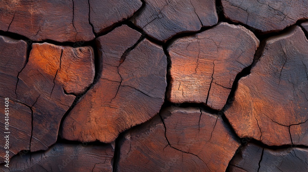 Poster organic 3d tree bark texture with deep grooves and natural imperfections creating a rustic and appea