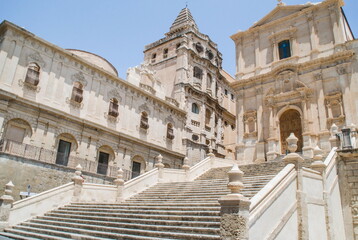 Obraz premium view of the city of Noto in Sicily