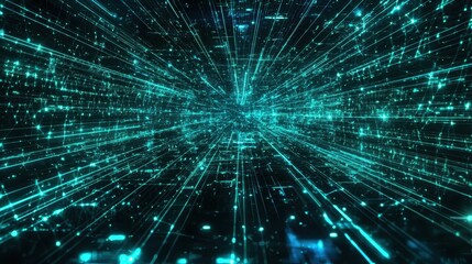 Dynamic Digital Technology Abstract Background