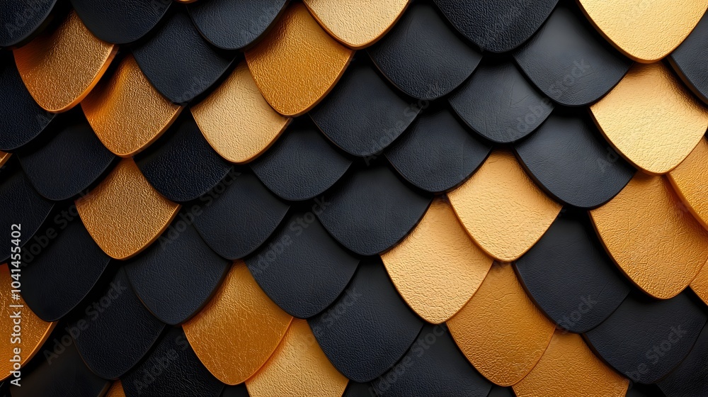 Poster glossy 3d diamond mesh texture in a bold and luxurious combination of gold and black the high contra