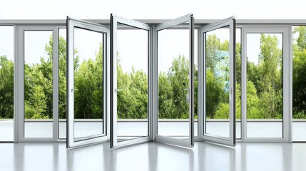 Elegant Bi-Fold Aluminium Doors with Scenic View