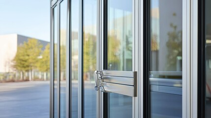 Modern Aluminium Bi-Fold Doors with Glass Panels