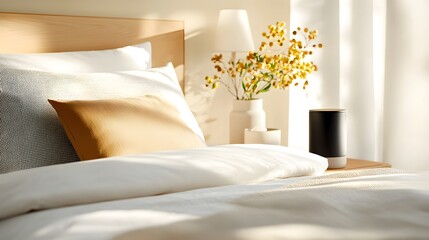Soft luxurious 3D cotton texture in a light cream color with a natural and organic surface ideal for minimalist and elegant interior design home decor fashion and product applications