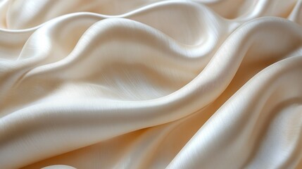 Fototapeta premium A piece of white fabric with a wavy texture