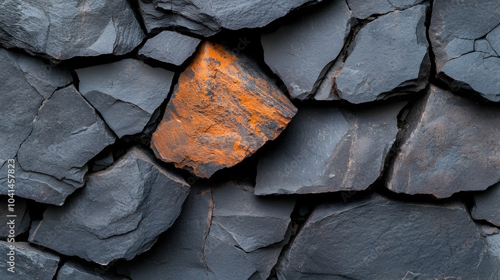 Poster detailed 3d volcanic rock texture showcasing a natural and rugged surface with rough edges and deep 