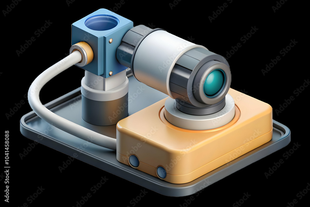 Poster macro close up ai powered sensor manufacturing equipment copy space | highlighting role of sensors i