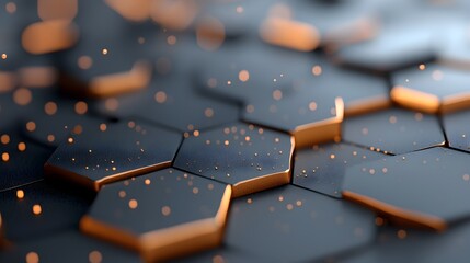 Fototapeta premium Ultra modern 3D abstract texture with irregular polygons and metallic hues showcasing a sleek high tech and sophisticated digital design