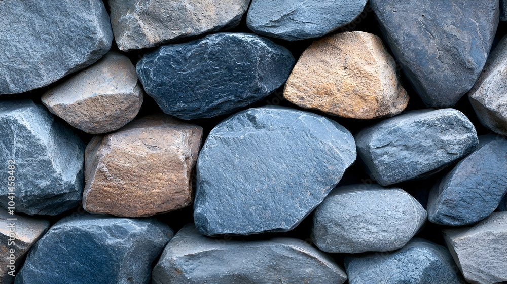 Poster highly detailed and 3d stone wall texture with deep shadows rugged edges and a grungy weathered appe