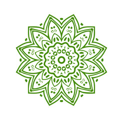 Beautiful flower art and mandala floral design
