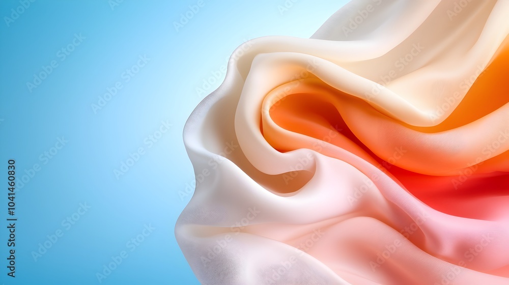 Poster serene and elegant soft pastel gradient blended texture with a smooth satin finish creating a calmin