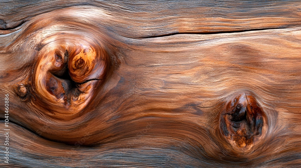 Fototapete detailed 3d digital rendering of a natural wood grain texture with intricate knots deep cracks and a