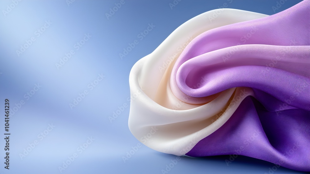 Poster exquisite lavender 3d fabric folds create a dynamic and soft textural masterpiece showcasing the bea