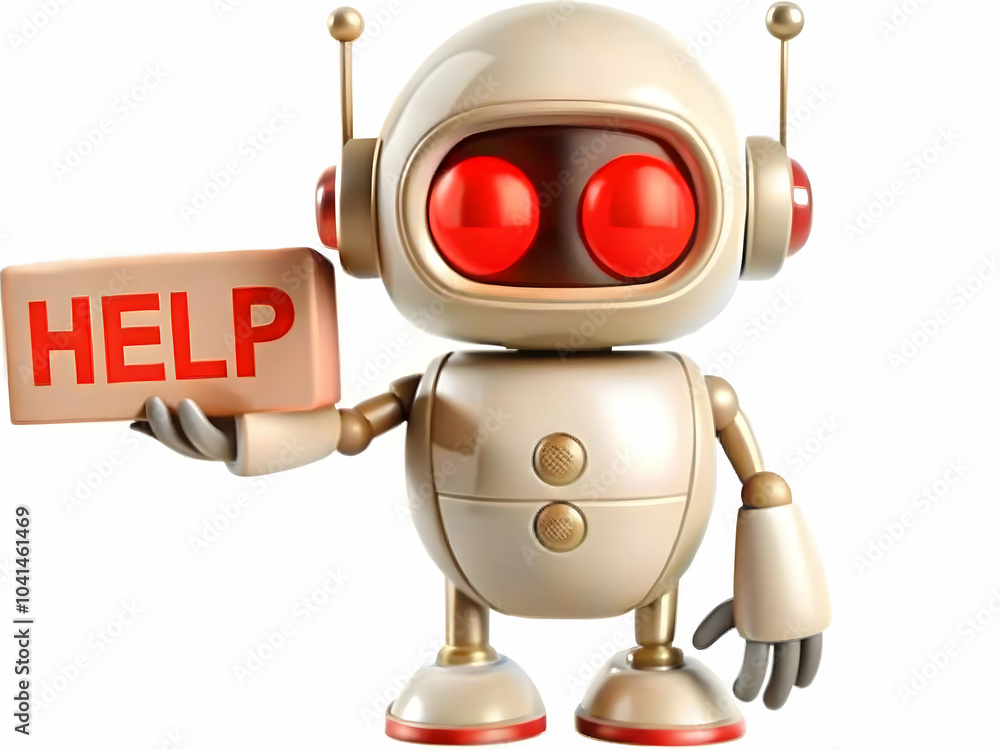 Poster ai customer support icons smiley face on plain background | customer satisfaction through ai support