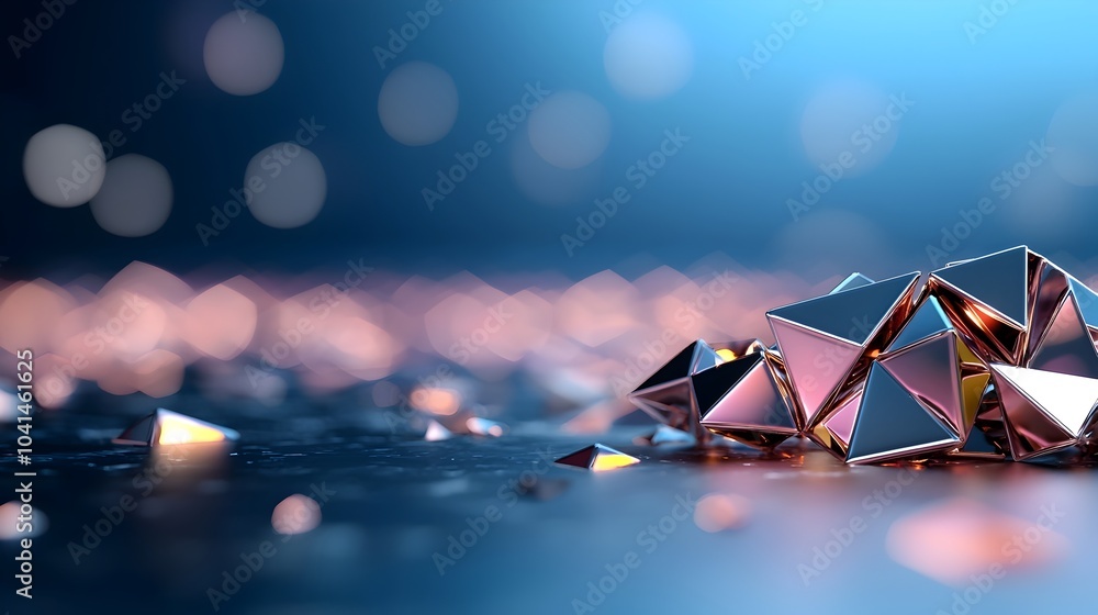 Aufkleber mesmerizing 3d diamond texture with metallic reflections in a deep captivating purple color scheme e