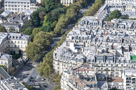 Panorama Paris France Vue de la Tour Montparnasse 7 eme arrondissement immobilier Avenue de Saxe