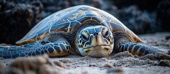 Resting Sea Turtle