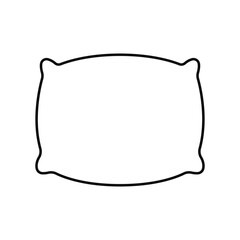 Pillow icon vector set. Bedroom illustration sign collection. Sleep symbol. Relaxation logo.