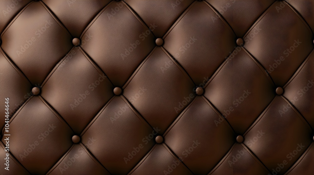 Aufkleber seamless 3d leather texture in a rich dark brown color with a tactile and refined surface perfect fo