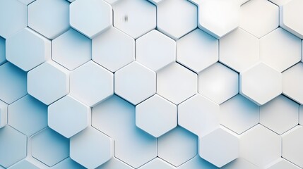 Naklejka premium Detailed 3D honeycomb pattern with matte and gloss contrast creating an immersive and tactile wallpaper for a sophisticated and modern interior design