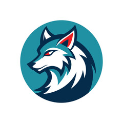 Wolf Mascot Logo Design - Vector Illustration
