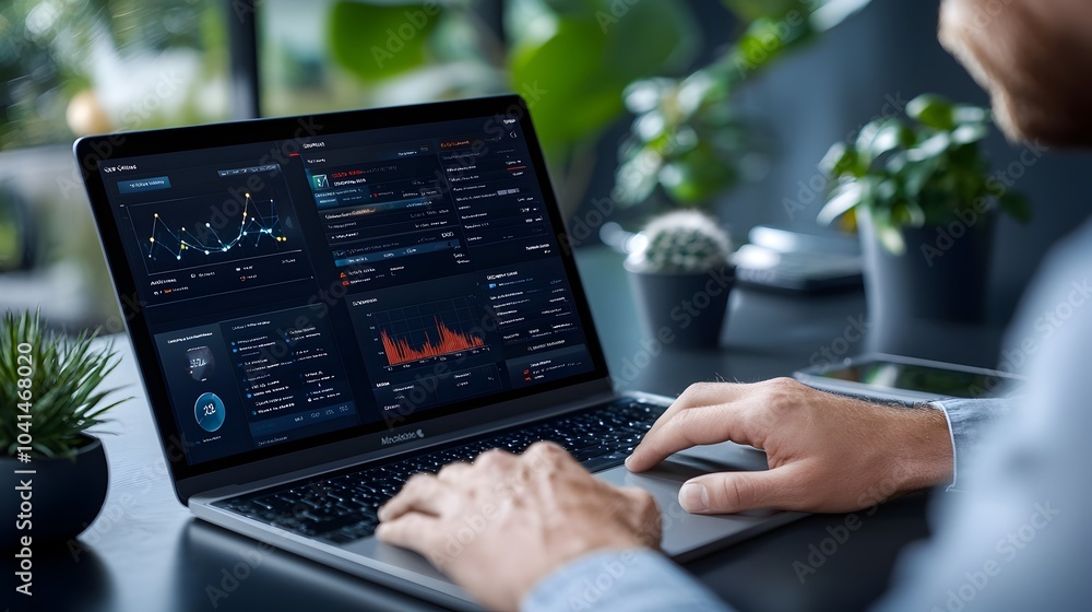 Aufkleber innovative 3d business intelligence dashboard showcasing real time data analysis and insights on a v