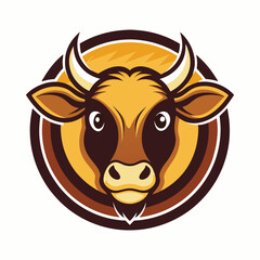 Cow colourful logo